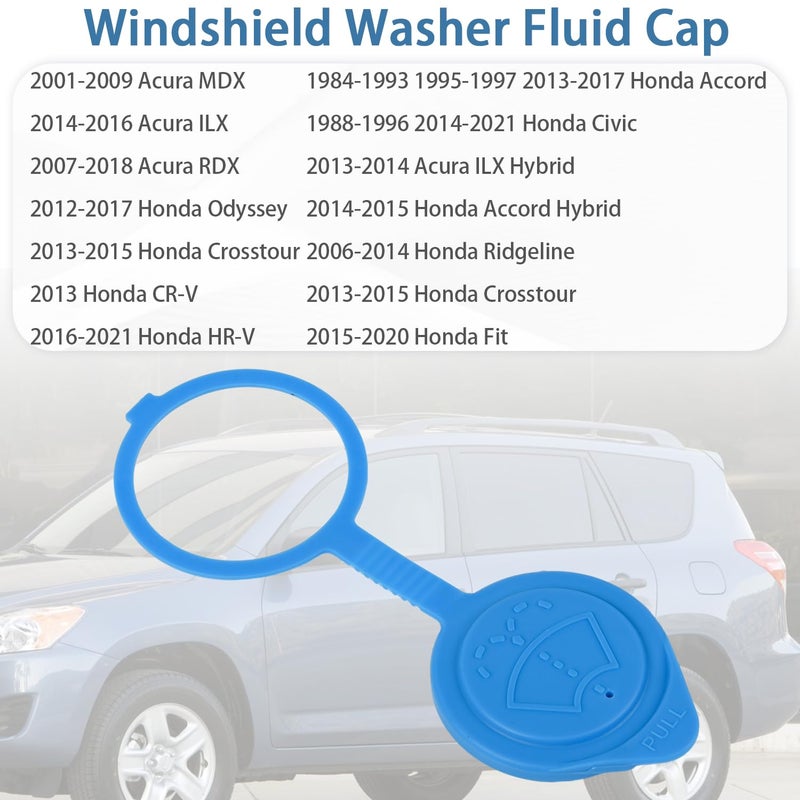 OKPARZ Compatible for Windshield Wiper Washer Fluid Reservoir Cap Acura MDX RDX ILX Honda Civic Odyssey CR-V Accord Civic 38513-SC4-672 - Image 2
